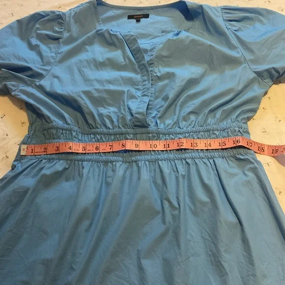 Quince Tiered Short Sleeve Mini Dress Size Large - Picture 4 of 11